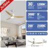 China Lighting solutions service 1stshine LED ceiling fan with remote and down rod wholesale