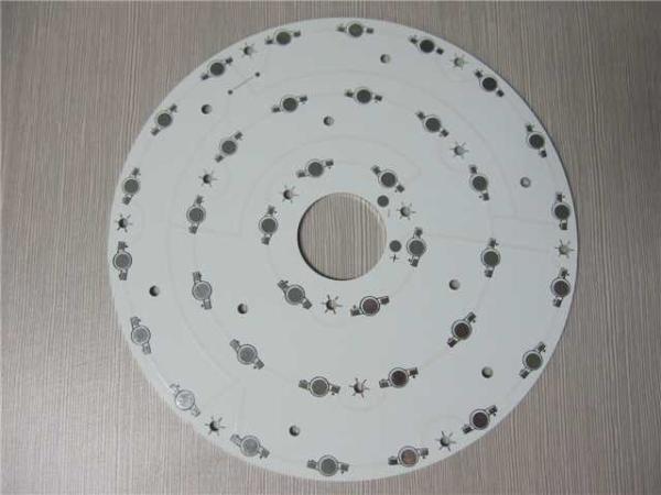 Black 1 Layer Single Side Round PCB Board 1oz 1.60mm With UL / RoHS Certified