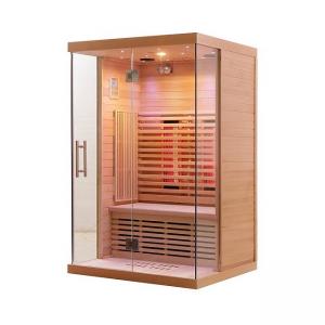 Espectro completo y sauna infrarroja de la persona de Heater Solid Wood 2 del carbono para el hogar