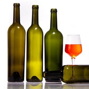 China 187ml 375ml 500ml 700ml 750ml Clear Empty Bordeaux Shape Wine Glass Bottle Red Wine Bottle supplier