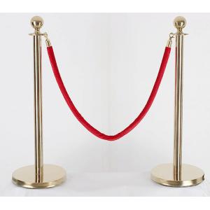Crowd Control Velvet Rope Stanchions Hotel Lobby Supplies Gold Silvery White