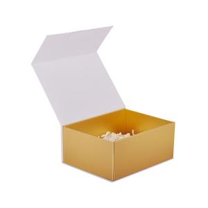 White Orange 2mm Paperboard Matte Lamination Hot Foil Stampping In Gold Clothing Box Packaging
