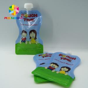 China Custom Reusable Liquid Stand Up Liquid Spout Bags Baby Food Packaging Bag supplier