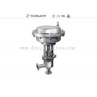 China Stainless steel sanitary diaphragm regulating pneumatic reversing valve with square positioner on sale