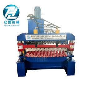 China Easy Operate Corrugated Roll Forming Machine / Corrugated Roofing Sheet Making Machine supplier