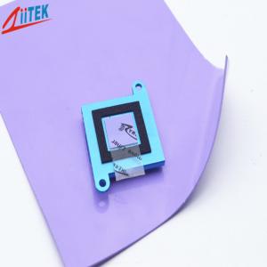 High conductivity 4w Thermal Conductive Pad 2mmT naturally tacky Silicone 55 psi Thermal Pad -40 to 160℃ for IGBTs