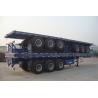 tri-axle trailer flatbed container semi trailer with twist locks - CIMC VEHICLE