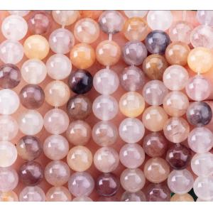 Violet Stone Loose Bead Strands 4mm Semi Precious Beads For Party Jewelry