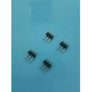 China 2.54mm Right Angle SMD Type Pin Header Connector Gold - Plated Material 2.5mm Height supplier
