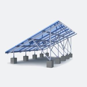 China Frameless Solar Panel Ground Mounting Systems Utility Scale 50 MW Fixed Tilt Anodized Aluminum supplier