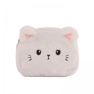 12*20cm Cute Little Princess Girl Cross Body Cat Plush Bag Fluffy Baby Rucksack