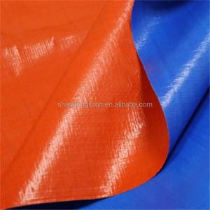 China 180gsm Orange White Durable Covers Waterproof HDPE Tarpaulin for Camp Tent supplier