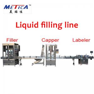 China Cooking Sunflower Oil Bottling Production Line Automatic Filling Capping Machine 50HZ supplier