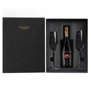 Custom Logo Printed Champagne Flute Packaging Boxes Luxury Red Wine Glass Set Gift Box