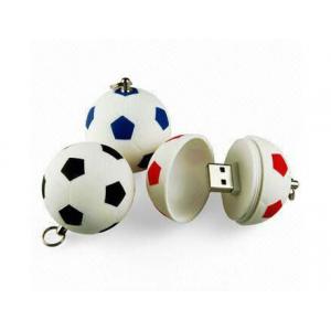 Football shape plastic USB disk with ring dp309