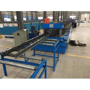 Steel Channel Ladder Cable Tray Making Cold Roll Forming Machine 10 - 12 m / min