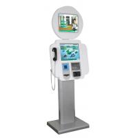 China Bar-code Scanner and Fingerprint Reader Wifi Free Standing Kiosk for Internet / Information Access on sale