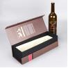 China Luxury Recyclable Single Bottle Cardboard Wine Box Art Paper Material Gift wholesale