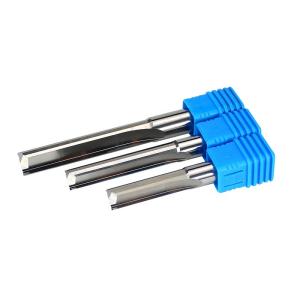 China Dos flautas de ranura recta de fresado cortador máquina de tallado Cnc Router Bit para la madera Cnc recto grabado extremo molino wholesale