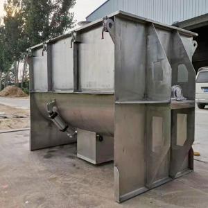 V Type Forced Used Stainless Steel Mixing Tank Two Dimensional Conical Groove