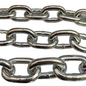 China Load Lifting Galvanized Chain 3MM 4MM 5MM 6MM 8MM 10MM 12MM Smooth Welding DIN5685A Short Link Chain supplier