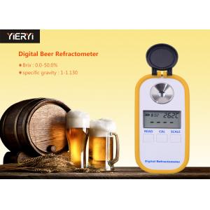 China 0-50% Handheld Pocket Digital Refractometer For Grape Wine Brewing supplier