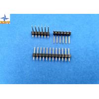 China 2.54mm pitch single row pin header vertical male connector for female crimp connectors on sale