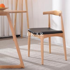 Furniture Modern Designs Chair Solid Wood With Leather Seat Dining Table Chair Set
