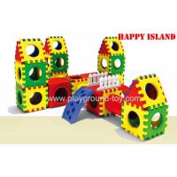 China Combination Indoor Playground Kids Toys For Plastic Link Building Blocks Slide on sale