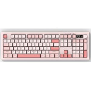 Full-size Waterproof Keyboard Features A Silver Paste Film Structure Offers White Light And Rainbow Backlighting Modes