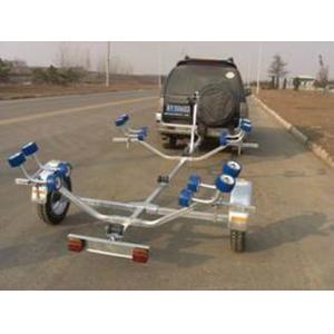 Easy Take Two Axle Boat Trailer , 4.5m Foldable Boat Trailer For Inflatable Boats