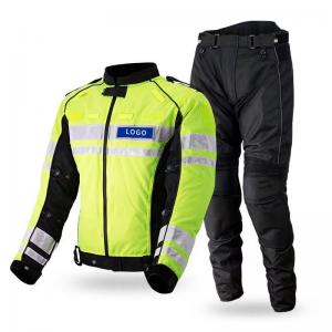 China Police Hi Viz Motorcycle Jacket Uniform Men Unisex Outdoor Cycling supplier