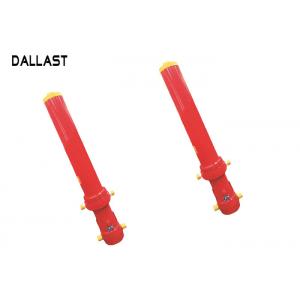 China Dump Truck Single Acting Telescopic Hydraulic Cylinders With Heavy Duty Welded Construction wholesale