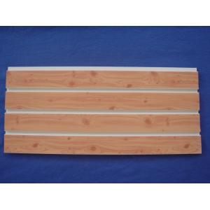 Moisture Proof 4ft 8ft PVC Slatwall Panels Fixture Customized With Wood Grain Surface