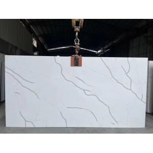 China 12mm 15mm Polished White Quartz Stone Slab Kitchen Quartz Countertop Slabs supplier