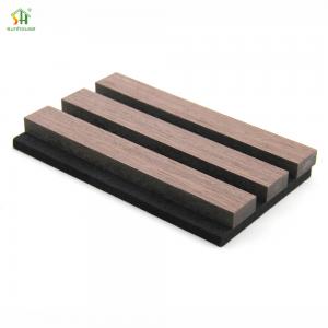 China 4x8ft Acoustic Slat Wood Wall Panels Sound Slat Wooden Decorative Acoustic Wall Panels supplier