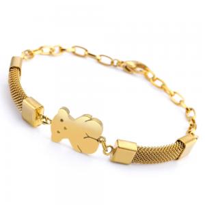 Simple Style Stainless Steel Chain Bracelet , Gold Plated Bracelets For Ladies