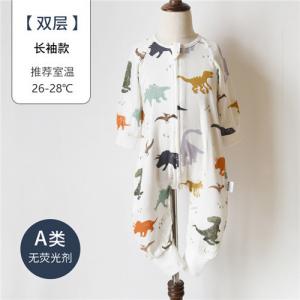 China Unisex Muslin Baby Pajamas Sacks Sleeping Bags Breathable Customized Color supplier