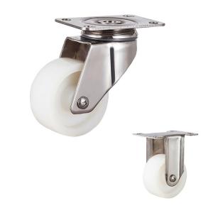 China 3inch 198lbs Capacity 304 Stainless Steel Casters With Plain Bearing supplier