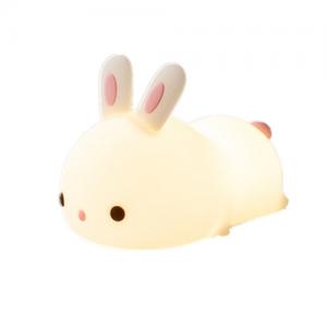 LED Silicone Papa Rabbit  Lovely Bunny Silicone Night Light For Creative Birthday Gift
