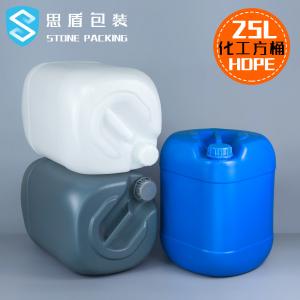 China Empty 25L HDPE Plastic Chemical Barrel Plastic Bucket Container With Lids supplier
