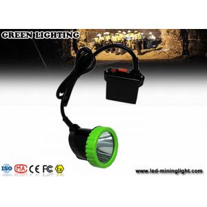 China 5W High Power LED Coal Miner Cap Lights Green And Black Head Lamp 1500mA supplier