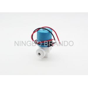 China Fast Fitting Blue Reverse Osmosis Parts , 24V DC Plastic Solenoid Valve supplier