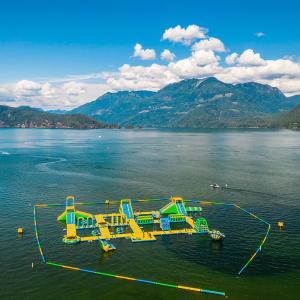 China Los juegos inflables gigantes del parque del agua/la aguamarina emocionante de Harrison parquean el equipo para los adultos o los niños supplier