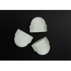 China 白いナイロン六角形の半球形のキャップ ナットM10 DIN 986の標準的な非金属挿入物 wholesale