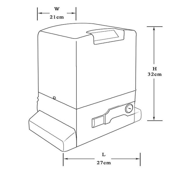 High Security 12m/Min Sliding Gate Opener With Fixed / Learning Code