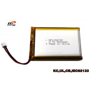 Long Life Cycles High Capacity Power Bank Lithium Polymer Battery 115070P 5000mAh 3.7V UL KC CB IEC62133