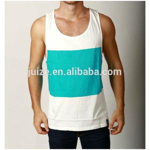 China Wholesale customized printed cotton tank tops for men gym tank top supplier