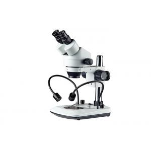 China Stereo Zoom Microscope , Stereo Binocular Microscope With Goose Light supplier