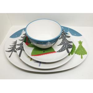 China Platter Dinner Plate And Salad Bowl Set Ceramic Houseware Of 4 Dinner Set For Christmas supplier